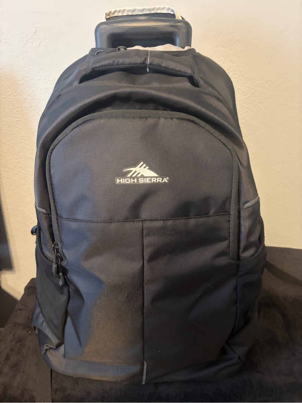 High Sierra Black Backpack with Padded Straps
